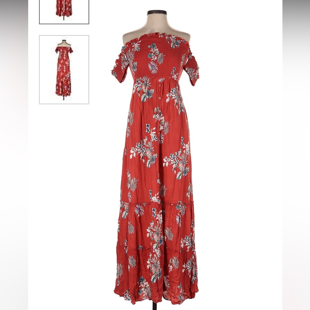 Off the shoulder maxi dress